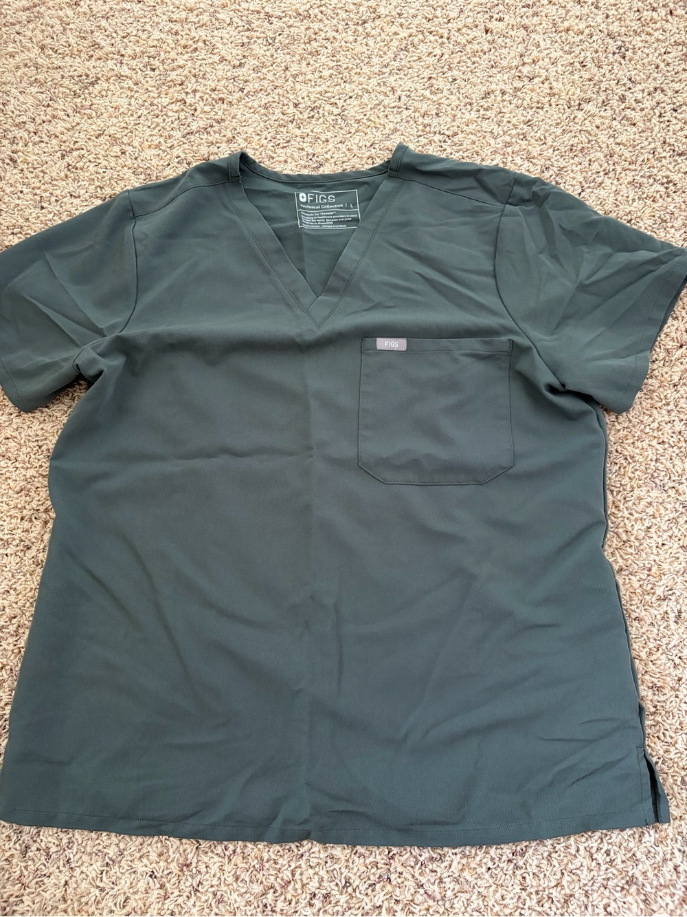 Figs Catarina scrub top, large, bonsai